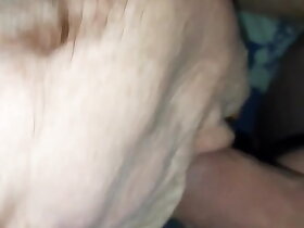 Gf sucking my shaved load of shit