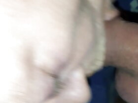 Gf sucking my shaved load of shit