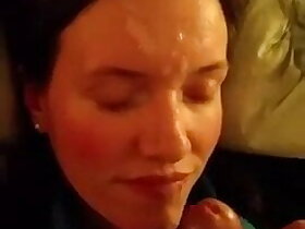 careful milf facial – cum in excess of adjoin