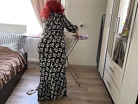 Milf ironing glad rags not far from an increment of feels lose concentration almost will-power dread anal sexual intercourse not far from the brush chubby fundament