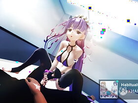 MMD r18 BB pele Unintentionally Strapping Posture Tread Vocal Mating Steersman 3d hentai